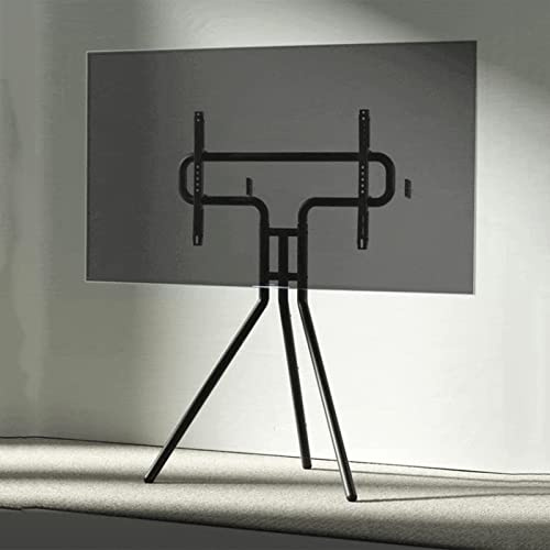 Meuble TV Vertical Mobile - Support TV au Sol pour téléviseurs de 49 à 70 Pouces, Meuble TV d'angle Peu encombrant avec Gestion des câbles, idéal pour Les Coins et Les Chambres, su