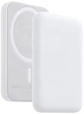 Caricatore Wireless Magnetico 15W, Tecnologia di Dissipazione del Calore a Grafene, Controllo della Temperatura in Tempo Reale, Bianco