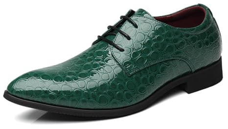 Hixingo Zapatos de Vestir Hombre Sin Cordones, 38-48 EU Zapatos de Cuero Modernos Zapatillas Vestir Hombre Verano Antideslizante Suela de Goma para Negocios, Bodas