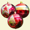 Lauschaer Glaskunst-Christbaumkugel Kugel 8 cm Modern 3 Stück