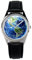 KIESENBERG Armbanduhr Weltkugel Erde Geografie Geschenk Artikel Idee Fan Damen Herren Unisex Analog Quartz Lederarmband Uhr 36mm Durchmesser B-1969