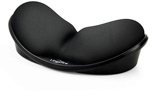 LINGSFIRE Memory Foam Mouse Wrist Rest Pad Anti-skid Mousepad Support Mat for Office Computer Laptop Mac - Durable Comfortable Lightweight Easy Typing Pain Relief (Black)