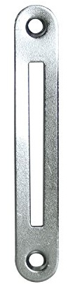 Schließblech zu Einstemmzunge, abgerundet, 95 x 15 x 1,25 mm, Stahl verzinkt, 1 Stück | Zubehör Beschläge Schlösser
