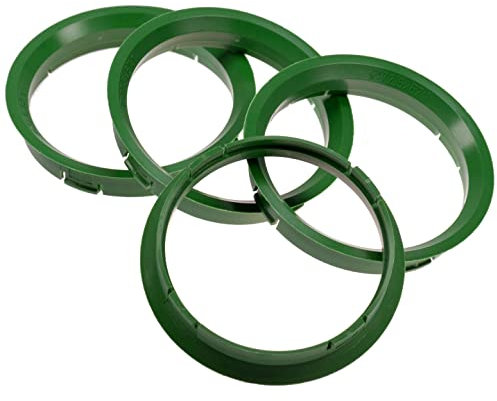 4X Zentrierringe 72,5 x 67,1 mm grün Felgen Ringe Made in Germany