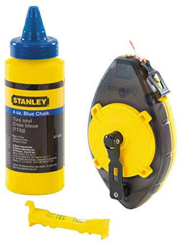 Stanley 0-47-465 PowerWinder Kreidebox 3-teiliges Set Kreideschnur