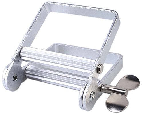 HOMEFUNTIME Toothpaste Squeezer Full Metal Tube Squeezer Toothpaste Dispenser Tool Multifunctional Roller Squeezer for Toothpaste/Cosmetics/Paint Tube/Color Dye/Hand Cream/Artist/Hair Salon/Painter