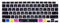 HRH Ultradünne Logic Pro X Shortcut Hotkey Silikon-Tastaturabdeckung für MacBook Air 13 Zoll 2020 mit Touch ID (Modul A2179 und A2337 M1 Chip, US-Layout) Tastaturzubehör