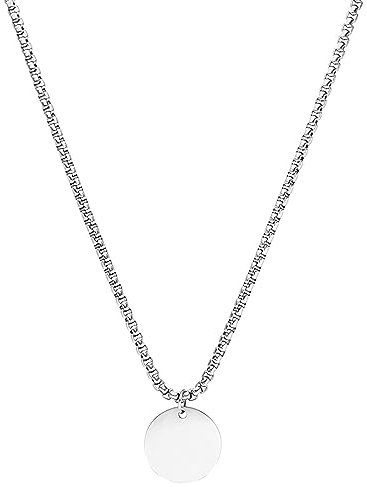 Purelei® Kumu O Coin Kette Damen (Roségold) – Halskette Damen aus langlebigem Edelstahl – Wasserfeste Kette mit Anhänger – 40-45 cm Länge – Halskette für deinen individuellen Look