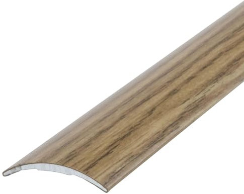 Dalsys 100cm Profilé de Transition Autocollant 60mm Aluminium Chêne