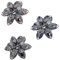 Gotetiso Haarspange Metall 3 Stück Haarspangen für Damen Vintage Haarspange Haargreifer Metall Haarklammern Damen Klein Haarspange mit Strasssteinen Mini Retro Kristallschmetterlings Haarnadeln