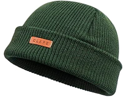 CLAPE Wintermütze Herren Damen Unisex Warme Beanie Strickmütze Beanie Mütze Thick Cuff Knit Hat Trawler Beanie Watch Hat