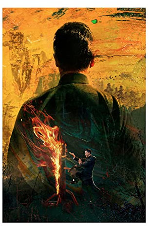 Movie Ip Man4 Poster Donnie Yen Aquarell dekoratives Gemälde Leinwand Wandkunst Büro Schlafzimmer Arbeitszimmer Wohnzimmer Erholung Club Poster Geschenke