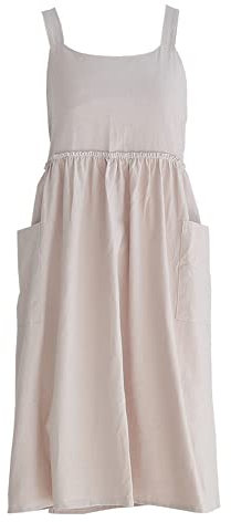 Nanxson Apron Protective Clothing Workwear Cotton Linen Plain Cotton Men's Women's Cleaning Housework Button Adjustment Cute Kitchen Fashionable Women's Flower ShopCFL0002