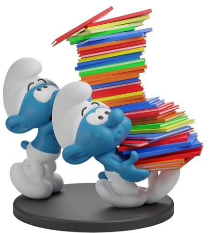 Plastoy Sammelfigur Die Schlümpfe Album Stapel
