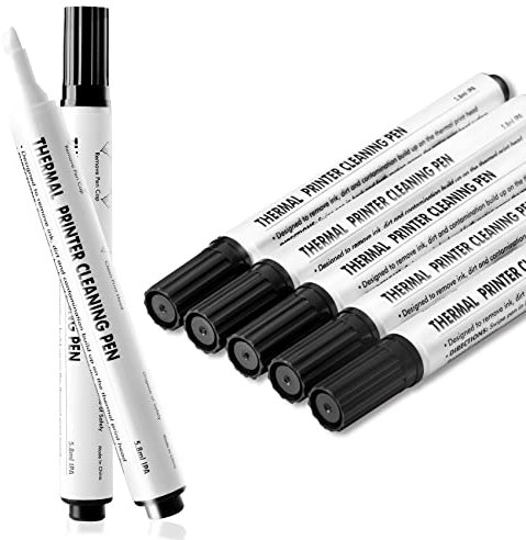 Zhi Yin Thermodrucker-Reinigungsstift, Druckkopf-Reinigungsstift für Kartendrucker, Etikettenbar-Code-Drucker, Reinigungsstift, IPA-Wiederverwendung, Reinigungsset für Kartendrucker, 10 Stück