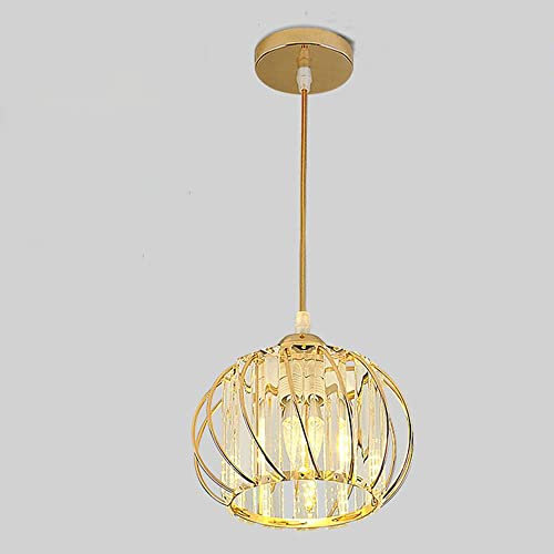 Chao Zan Pendelleuchte Vintage Metallkäfig Glas Hängelampe Industrial Hängeleuchte Retro E27 Anhänger Deckenleuchten für Esstisch Esszimmer Wohnzimmer Cafe´.(E27 Glühbirne nicht enthalten)