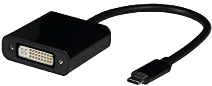 USB Typ-C - DVI Adapter, 1080P, schwarz