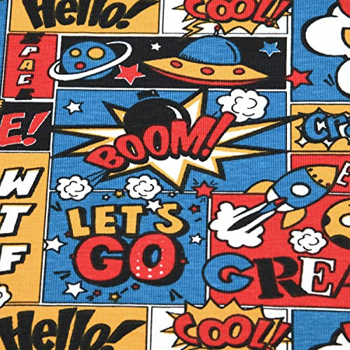 MAGAM-Stoffe Yes You Can Kinderstoff Oeko-Tex Meterware 50cm (Jersey rot)