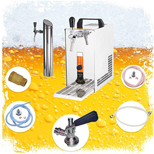 Komplettes Set: PYGMY 25/K Bierspender mit Membranpumpe, Edelstahl-Trockenkühler, 35 Liter/Stunde, Green Line, KEG:KeyKeg
