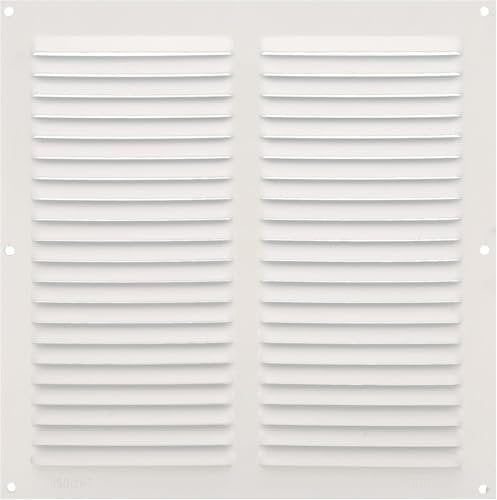 Amig - Griglia Quadrata in Alluminio | Griglie di Ventilazione per Sfiato d'Aria | Ideale per Soffitto Cucina e Bagno | Misure: 250 X 250 MM | Colore: Bianco