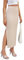 Hount Damen Rock Lang mit Schlitz Elastische Taille Sommerrock Einfarbig Casual A-Linie Röcke (S, Beige)