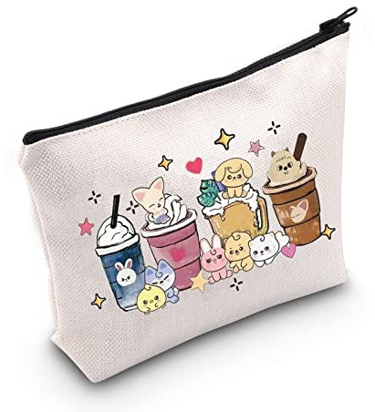 MYOSPARK SKZ K-POP Boy Group Geschenk Stay Fandom Make-up-Tasche SKZ Fans Kosmetiktasche SKZ Charakter Kosmetiktasche K-POP Musikliebhaber Merchandise, UK S-Kindertasche, Modern