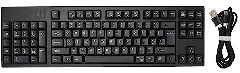109 Tasten Tastatur für Linkshänder, Ergonomische Multimedia USB Tastatur, Plug and Play Bürotastatur, Reduziert Rücken und Schulterbelastung, um die Körperhaltung zu Verbessern