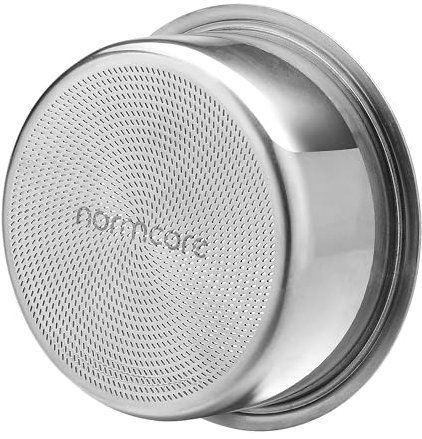Normcore 51 mm Präzisions-Filterkorb, Siebträgerkorb, Kaffeefilter, 18 g Siebträgerkorb, passend für 18 g Kaffee für 51 mm Espressomaschinen, 304 Edelstahl