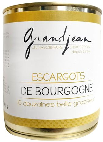 Escargots de Bourgogne 10 douzaines Belle grosseur - Conserve - Grandjean