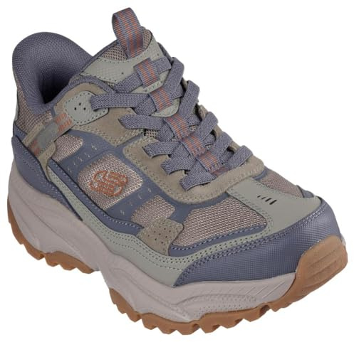 Skechers Homme Vigor At Slip-In ENTRAINEUSE, Olive Suede/Synthetic/Gray Trim, 42 EU