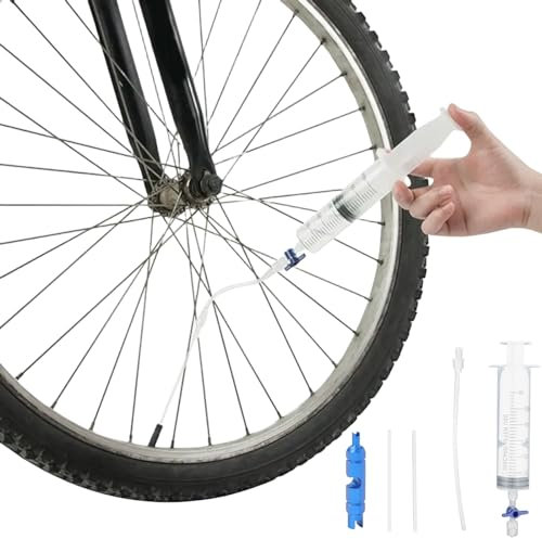 Fahrrad Tubeless Dichtmittel Injector,Tubeless Reifendichtmittel Spritze,Fahrrad Sealant Reifendichtmittel Injector,Fahrrad Ventilwerkzeug Spritze mit Valve Core Removal Tool zur Fahrradreparatur