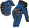 WESTWOOD FOX Motorradhandschuhe Herren Damen, Vollfinger Touchscreen Motorradhandschuhe für BMX MX ATV MTB Reiten, Jagen, Klettern und Outdoor-Sportarten (BLAU, M)