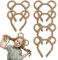 FUIPVGI 6 Stücke Bärenohren Stirnbänder, Plüsch Ohren Haarreifen Damen, Rund Maus Bär Ohren Teddy Bär Haarreif für Maskerade, Party, Geburtstagsfeier, Tägliche Verkleidung, Fotografie, Cosplay (Braun)