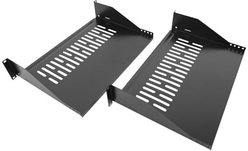 Globalrack 2U12, 30,5 cm (12 Zoll) Server-Rack-Regal, universal, belüftet, freischwingend, für 48,3 cm (19 Zoll) Netzwerk-Rack und -schrank, robuster Stahl, Tragkraft: 36,3 kg, 2 HE, 30,5 cm (12 Zoll)