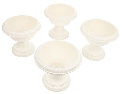TINEASUR 4 Stück Römische Blumentöpfe Seidendekor Heim- Und Bürodekor