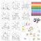 HahaMagic, 12PCS Puzzles zum Bemalen, mit 12 Stapelbare Wachsmalstifte (12 Farben in 1), Puzzles Selber Gestalten, geeignet als Kindergeburtstag Gastgeschenke und kleine geschenke für kinder