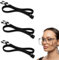 hioseyre 3Piece Glasses Straps, Perfectly Adjustable Sunglasses Strap for Men Women, Sports Sunglasses String Spectacles Cord Glasses Strap Suitable for Sports, Leisure