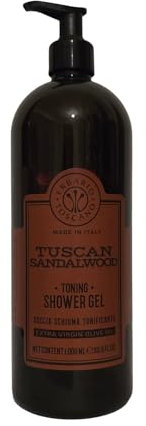 TUSCAN SANDALWOOD EXTRA VIRGIN OIL TONING SHOWER GEL 1000ML MADE IN ITALY