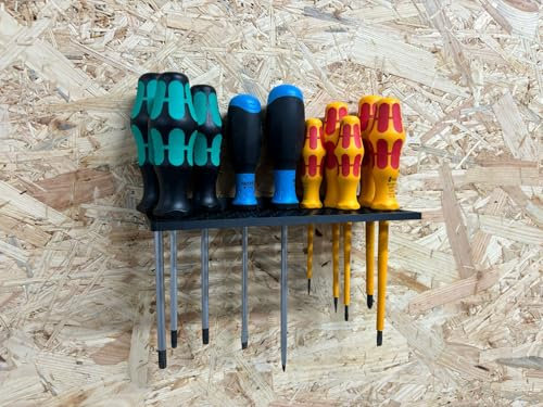 Tournevis, support mural, tournevis, mur d'outils, montage mural, vis incluses