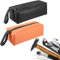 oruola 2pcs Small Tool Bag,Canvas Zipper Small Tool Bags,Zippered Canvas Pouches,Small Tool Pouch for Men Women,Multipurpose Tool Organizer Storage Bag for Screwdriver,Bolts,Nuts,Nails,Black & Orange