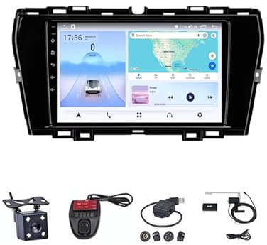 RUCERU Android 13 Car Radio Senza Fili CarPlay Android Car Radio con Bluetooth per SsangYong Tivoli 2019-2021 WiFi GPS FM/RDS Telecamera di Vista Posteriore + CANBUS SWC(4G+WiFi 8G+128G)