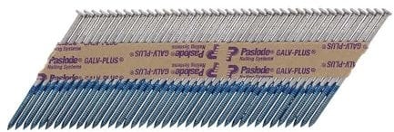 Paslode Gun Nails with Gas Framing fit Paslode IM360Ci - Ring Shank -Retail Pack (Plain Shank - Galv - 3.1x90-1 Gas - 1100 pcs)