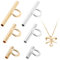 6pcs Convertisseur Broche en Pendentif, 8/13/20mm Cuivre Adaptateur de Collier pour Broche or et Argent Convertisseur Broche en Pendentif pour la Fabrication de Bijoux Loisirs Créatifs
