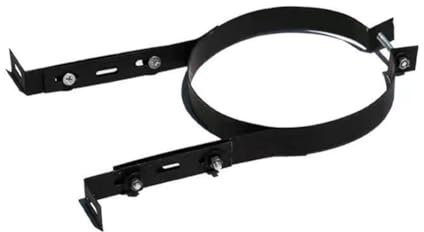 JNJOOD Kaminrohrhalterungshalter 15CM Edelstahl Verstellbare Wandstütze zum Aufhängen Befestigungsclip Ofenrohrhalter Zubehör