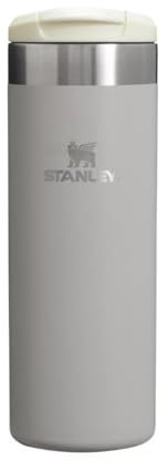 Stanley Aerolight Transit Mug Isotherme Café 0.47L - 6 Heures Chaud - 8 Heures Froid - Couvercle Étanche et Blocable - Thermos - Lavable au Lave-Vaisselle - Ash