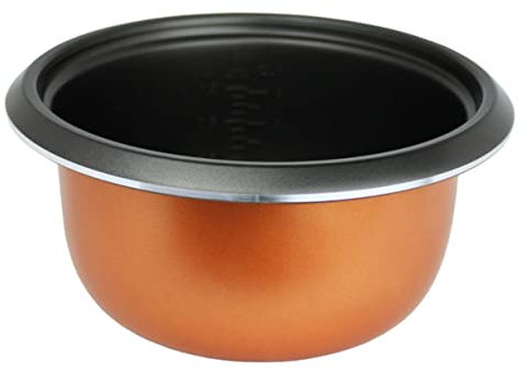 Holibanna 3l Non-Stick Thickened Rice Cooker Inner Pot Replacement Aluminum Alloy Electric Cooker Inner Pot Double Spray Honeycomb Surface Suitable for Multi-use Cooking