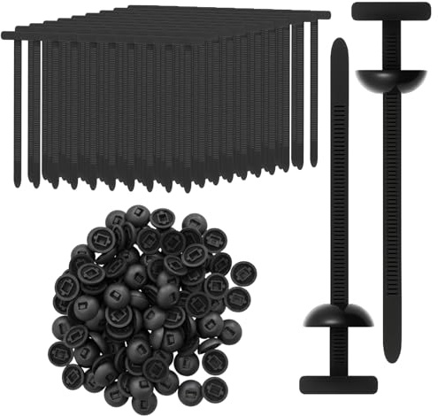 100PCS Fascette Di Chiusura Piccole, Nere, In Nylon, Fibbia per Fascette a Pressione, per Riparazioni e Supporti Auto
