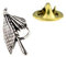 GIFTSEARCH Kleine Fische Fly Haken Angeln Englisch Zinn Anstecknadel (xtspbf27)