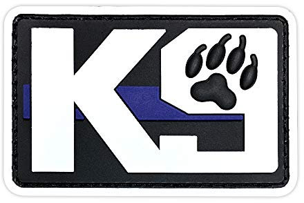 Morton Home 3D PVC K9 Patch Hund Military Moral Patch Taktische Emblem Abzeichen Haken Rückseite Gummi Aufnäher für Kleidung Rucksack Taschen PVC weiß