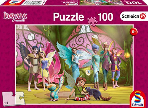 Schmidt Spiele Puzzle 56336 Königin Eleya und ihre Freunde, Schleich-Bayala, Kinderpuzzle, 100 Teile, bunt